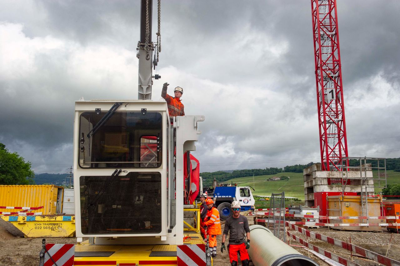 Chantier Lavasson - Arrivée de la grue - Mai 2026