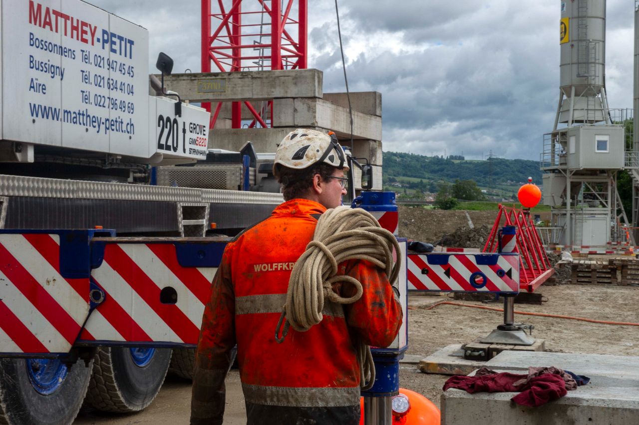 Chantier Lavasson - Arrivée de la grue - Mai 2026