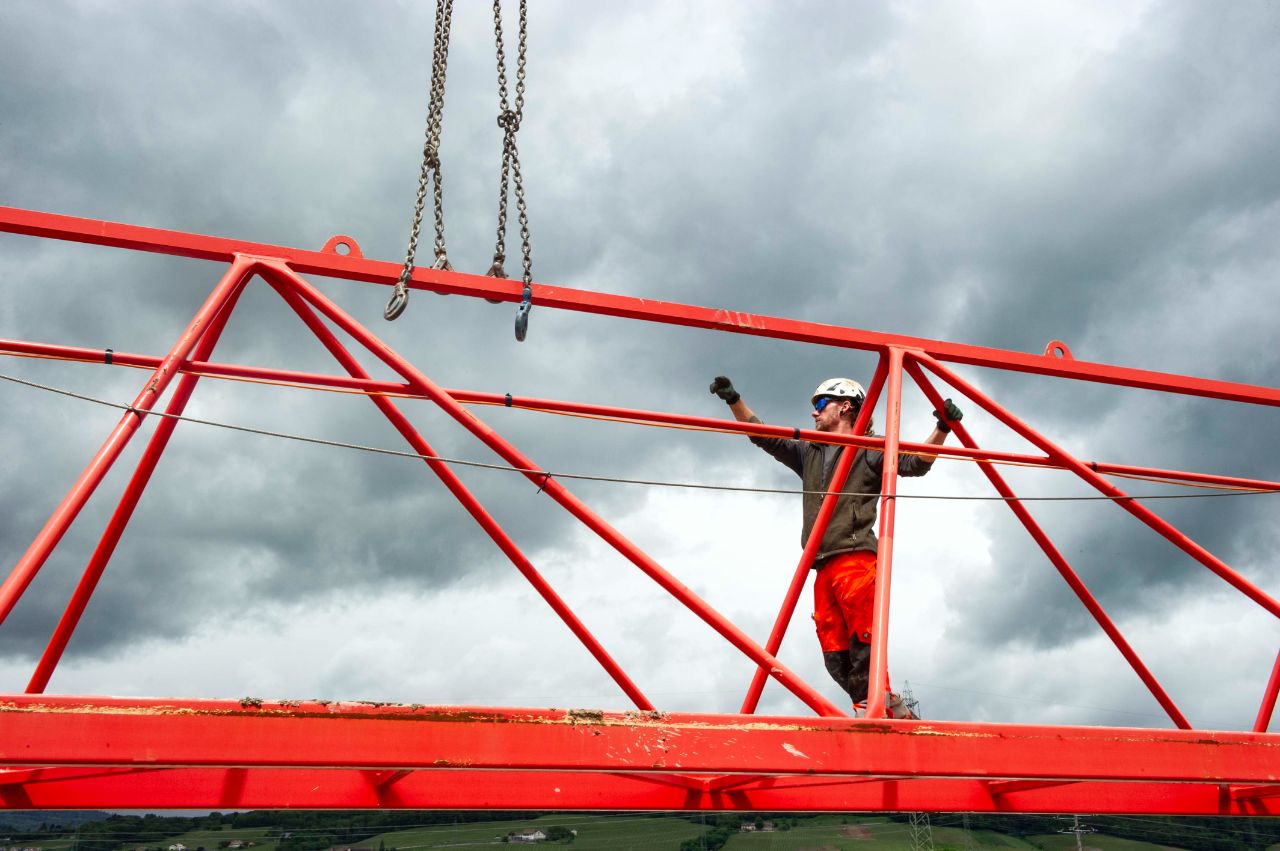 Chantier Lavasson - Arrivée de la grue - Mai 2026